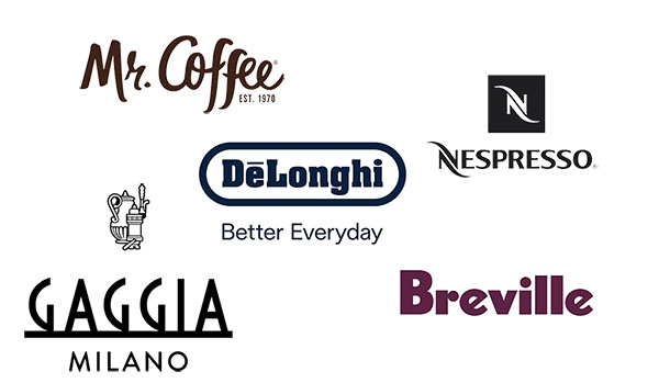 Brands of Coffee Machines - Breville, DeLonghi, Nespresso, Gaggia, Mr. Coffee