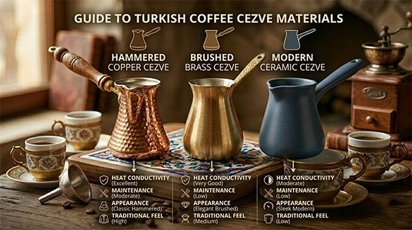 Materials, Shapes, and Sizes for Perfect Turkish Coffee