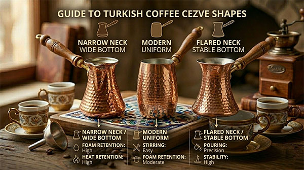 Materials, Shapes, and Sizes for Perfect Turkish Coffee - Ultimate Guide to Coffee Turks