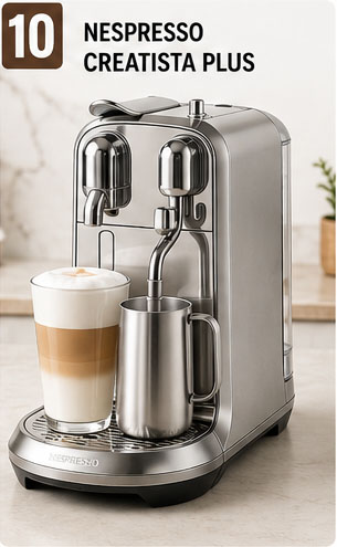 2026 Capsule Coffee Machine Ranking: 10. Nespresso Creatista Plus