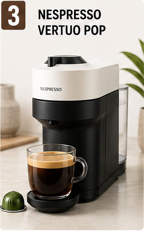 2026 Capsule Coffee Machine Ranking: Nespresso Vertuo Pop