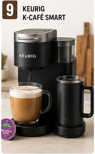 2026 Capsule Coffee Machine Ranking: 9. Keurig K-Café SMART